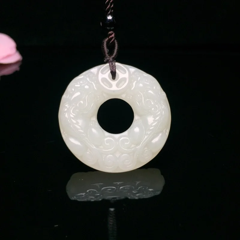 

2019 Solitaire Reiki Women Chakra Double The Mythical Wild Animal, Ring Pendants Shipped Goods Double-sided Peace Clasp Pendant