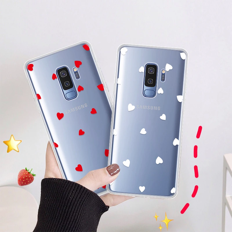 

Soft TPU Colorful Heart Pattern Case For Samsung Galaxy A50 S10 S9 S8 Plus A30 A20 A10 A70 A60 A40 M30 M10 M20 S7 Edge Cover