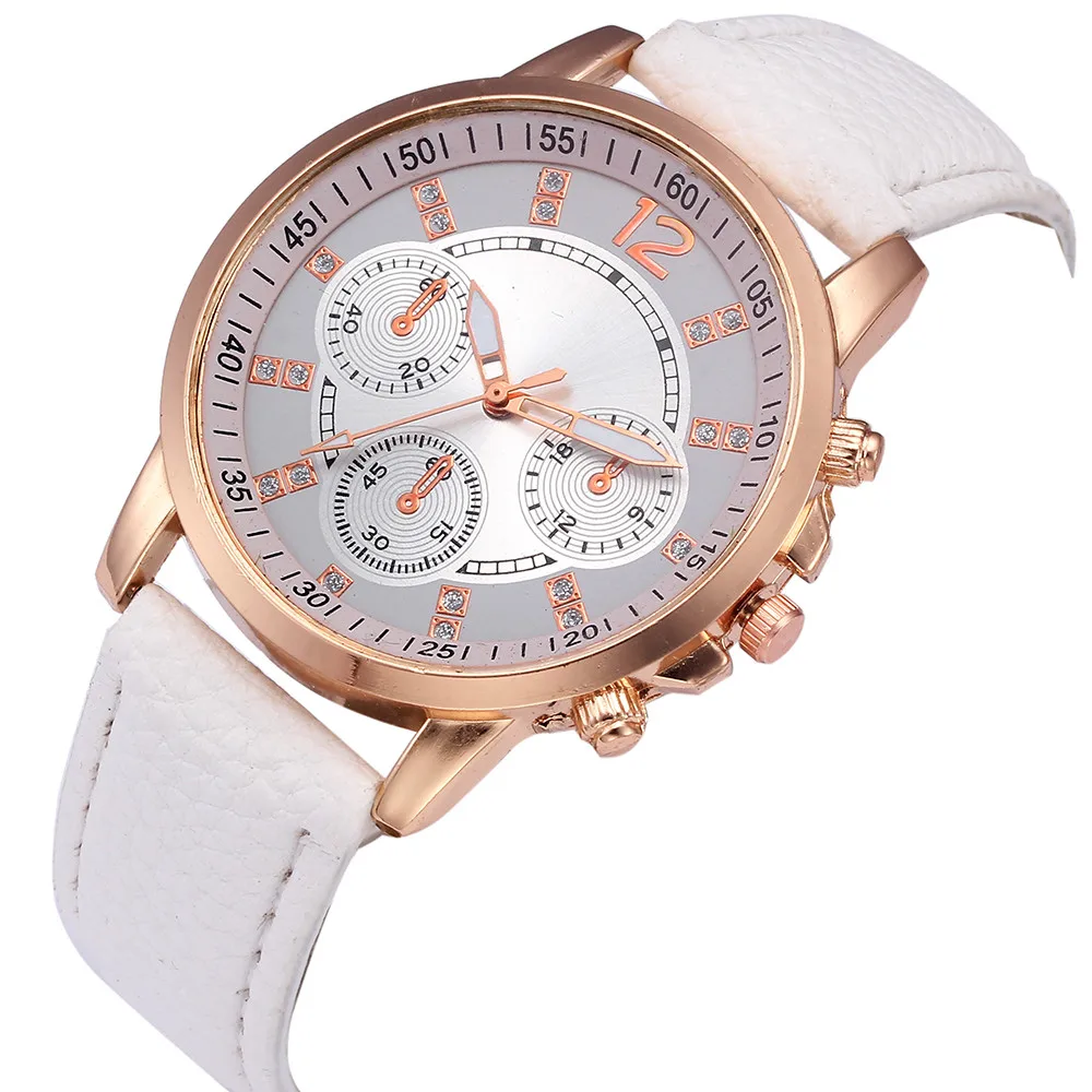 Saatleri Men Fashion Color Strap Digital Wrist Watch Dial Luxury Brand Men Genuine Leather Band