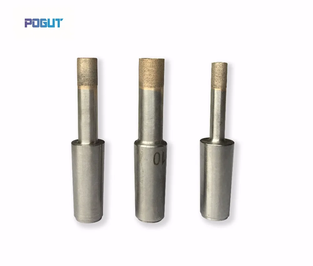 

Cone shank, 4mm to 25mm, Diamond glass drill bit for hand drilling machine