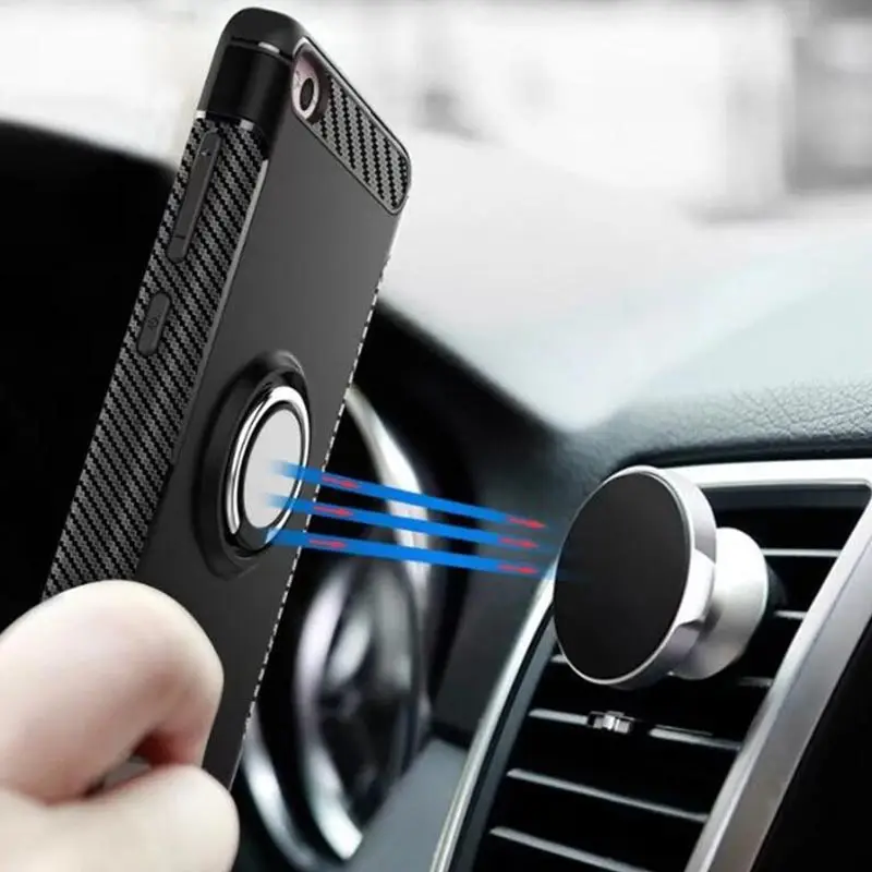 

EVOLOU Case for Redmi 4x Back Cover Car Magnetic Holder Armor Shockproof Case for Xiaomi Redmi 4 pro prime 4A Note 4x Soft Cover