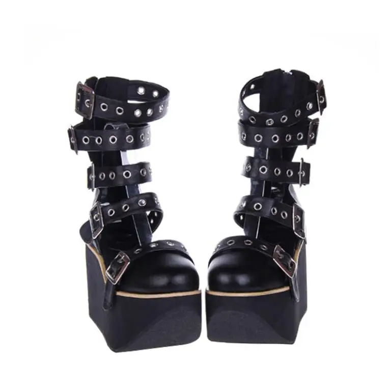 

Spring and summer new fashion cake slope and thick bottom waterproof table Martin boots