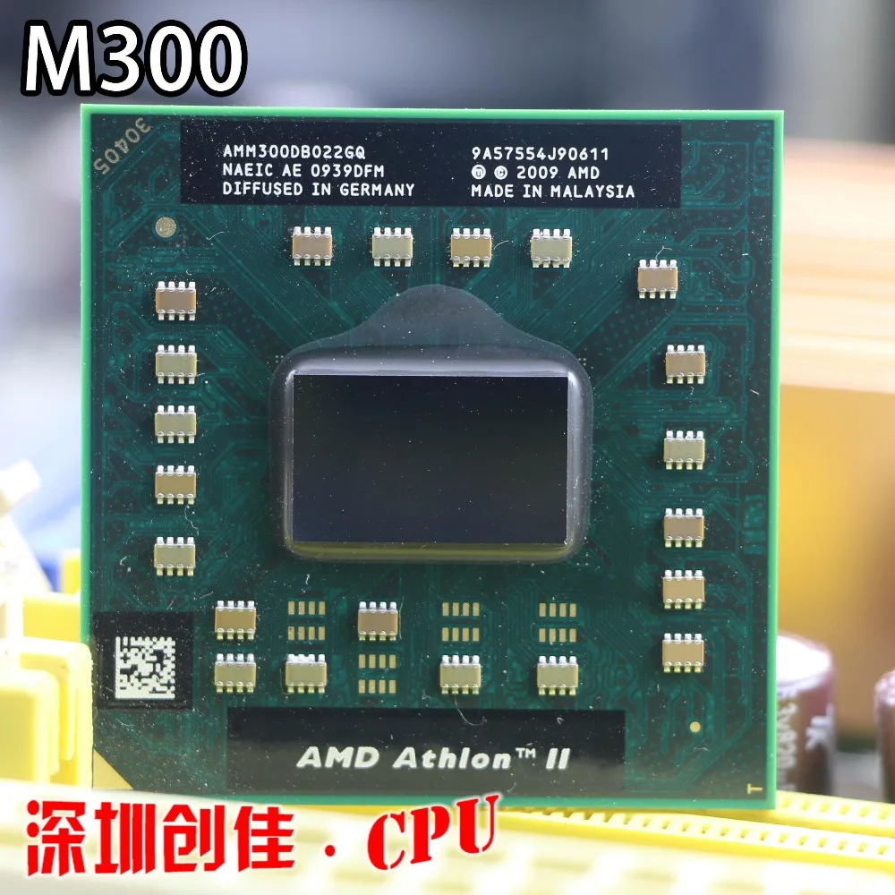 Оригинальный AMD Athlon II Dual-Core мобильный M300-AMM300DBO22GQ ноутбук Процессор ноутбук процессор M340 M360 P320 P340 N350 N370