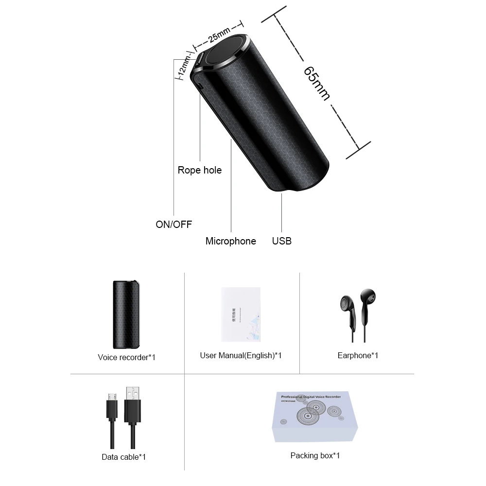 STTWUNAKE Mini hidden Audio Voice Recorder 600 hours recording Magnetic professional Digital HD Dictaphone denoise long-distance STTWUNAKE Mini hidden Audio Voice Recorder 600 hours recording Magnetic professional Digital HD Dictaphone denoise long-distance