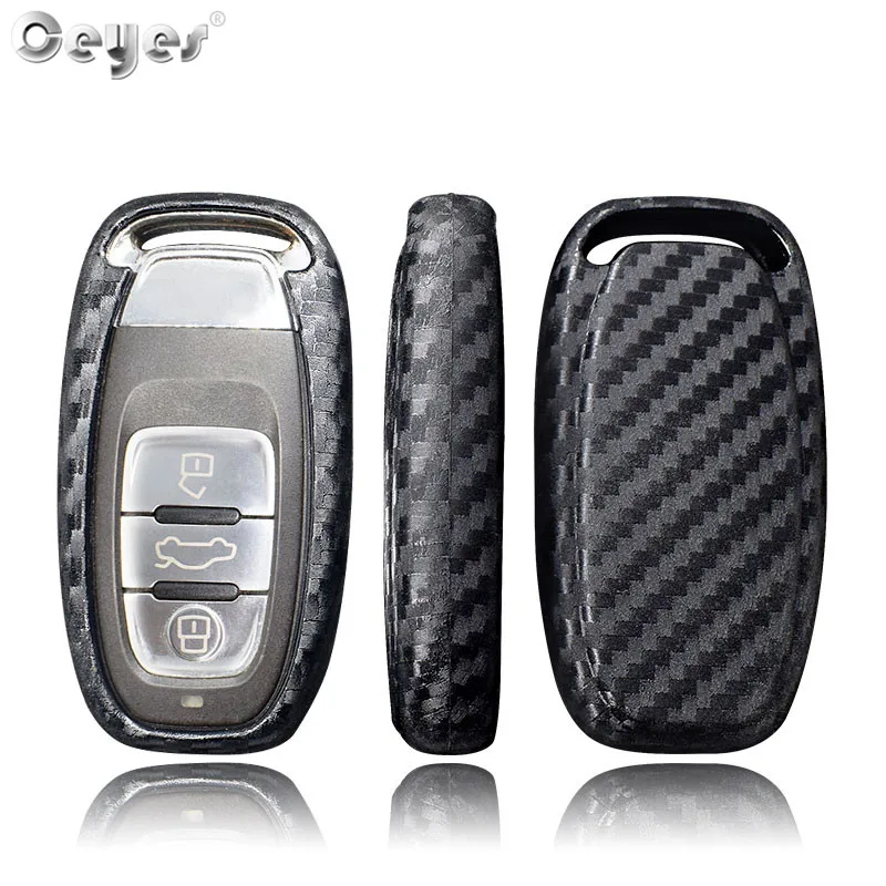 Carbon fiber key cover for AUDI (5)