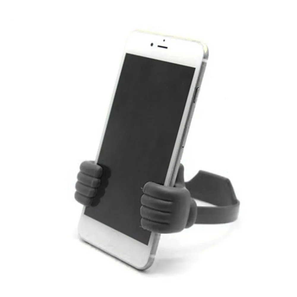 Прекрасный милый пластиковый держатель для телефона, Универсальная автомобильная настольная подставка, держатель для большого пальца для iPhone X 8 7 6 Plus, все смартфоны