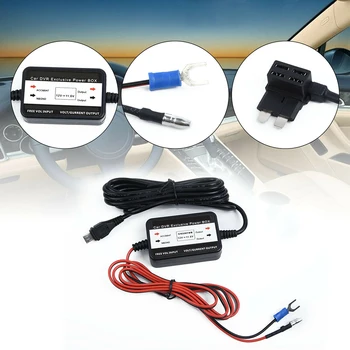 

Mini USB 1Set DC12-30V To 5V Power Adapter Cord Cable Car Hard Wire Kit Car DVR Buck Line for NEXTBASE Dash Camera Micro