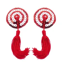 Горячий сексуальный Стикини наклейки женское белье блесток кисточкой груди Бюстгальтер соска крышка для женщин Девушка соска крышка