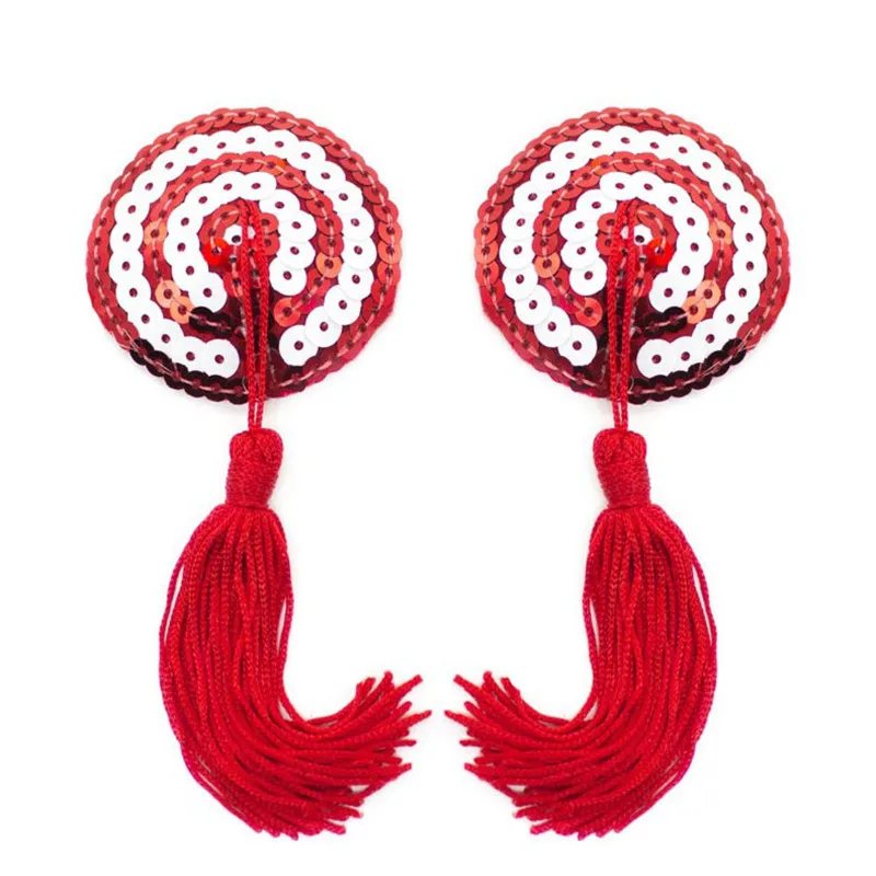 

New Hot Sexy Pasties Stickers Women Lingerie Sequin Tassel Breast Bra Nipple Cover Women Girl Nipple Cover