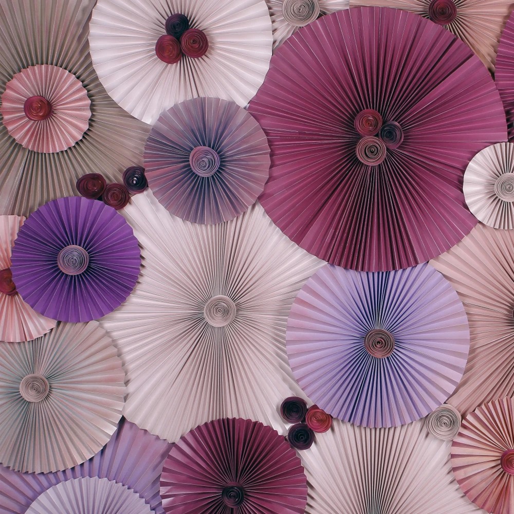 

Paper Flowers Wall Baby Children Photography Background Birthday Customized Photographic Backdrops For Portrait Photo Studio