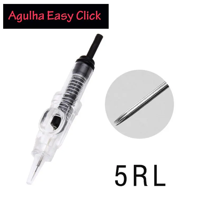 20pcs 5 para Dermografo Agulha Easy Click универсальные перманентные иглы для макияжа 1,3, 5 зубец для бровей губ 600D-G иглы для швейной машины