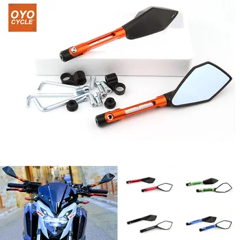 

Pair 8mm 10mm CNC Aluminum Motorcycle Mirror Rearview Rear View Side Mirrors Motorbike For Kawasaki Z900 Z900RS Z800 Z1000