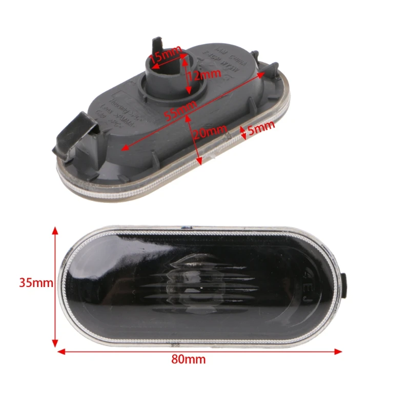 Side Marker Turn Light MK4B5B5.5R32 Indicator Beam Bulb cover 2 Pcs