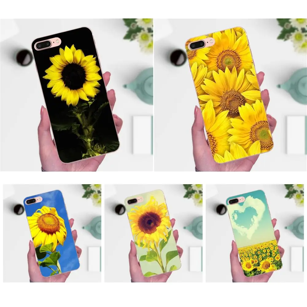 Желтый подсолнух для LG G4 G5 G6 K4 K7 K8 K10 2017 V10 V20 V30 Stylus Nexus 5 5X G2 G3 mini spirit роскошный ТПУ