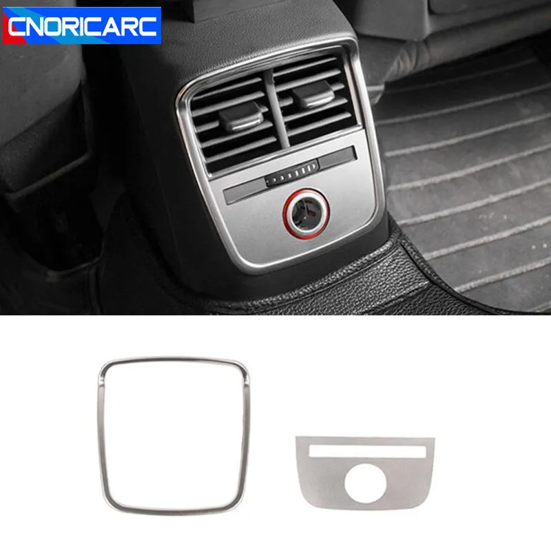

CNORICARC Car Styling Armrest Rear Air Conditioner Vent Frame Trim Strips For Audi A3 V8 Cigarette Lighter Panel Cover Sticker