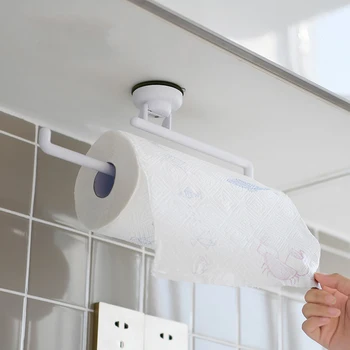 

Behogar Plastic Toilet Paper Towel Holder Tissue Roll Hanger Rack Bracket with Suction Cup for Bathroom Lavatory Supplies