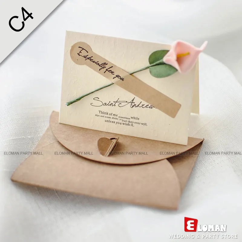 C4-PinkCalla-25pcs calla lily wedding invitations