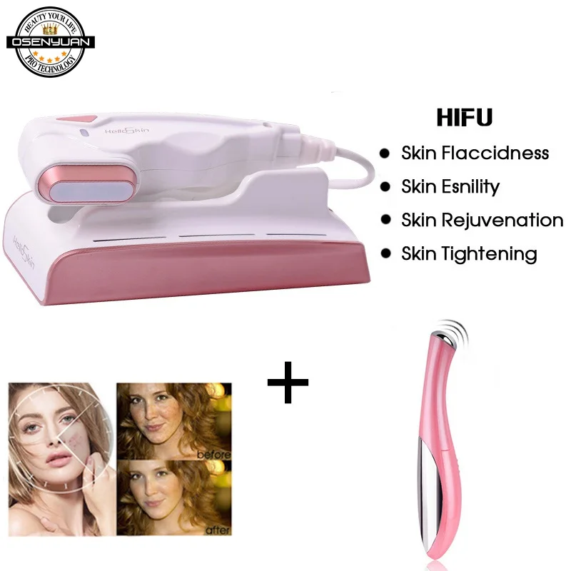 

Best Skin Care Mini Hifu Spa Beauty machin V curing High Intensity Focused Facial Lifting Machine Face Lift RF LED Anti Wrinkle