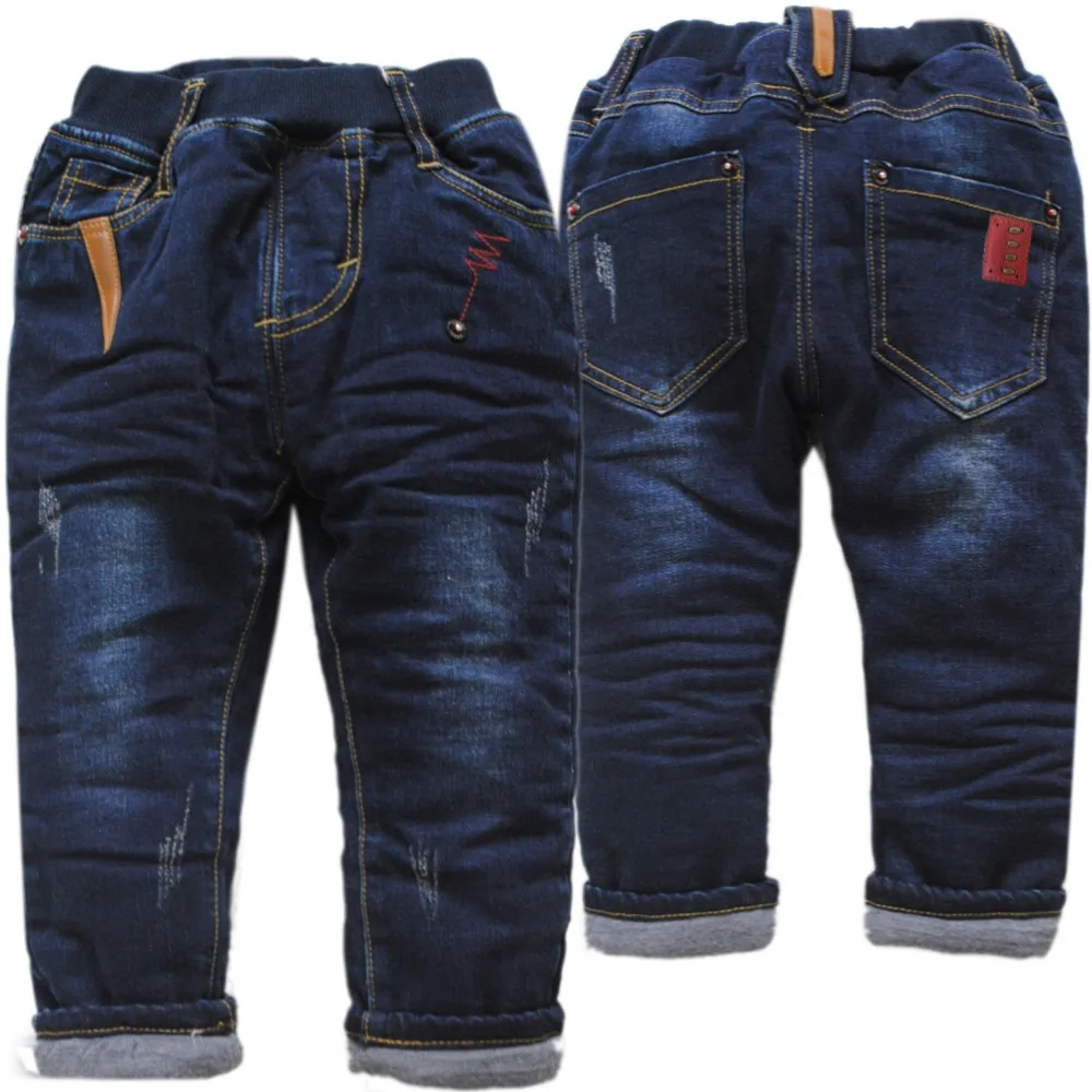 5921 cotton padded trousers baby jeans boys girls jeans kids fashion
