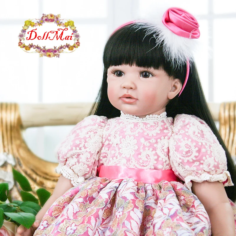 

Bebes reborn princess girl dolls 24"60cm handmade silicone vinly reborn baby dolls toys for child present xmas gift bonecas