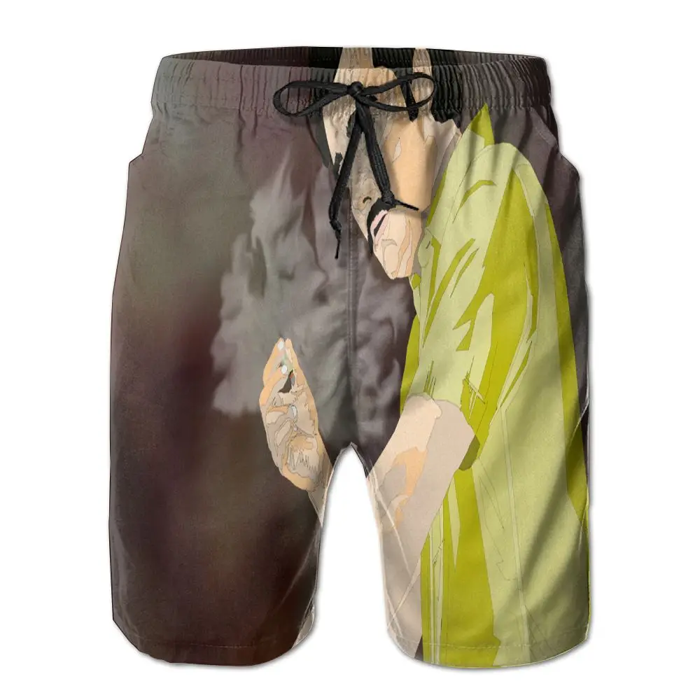 SAMCUSTOM мужские быстросохнущие ультра легкая дышащая домашние шорты для отдыха Пабло Эскобар 3D пляжные шорты с принтом - Цвет: Лаванда