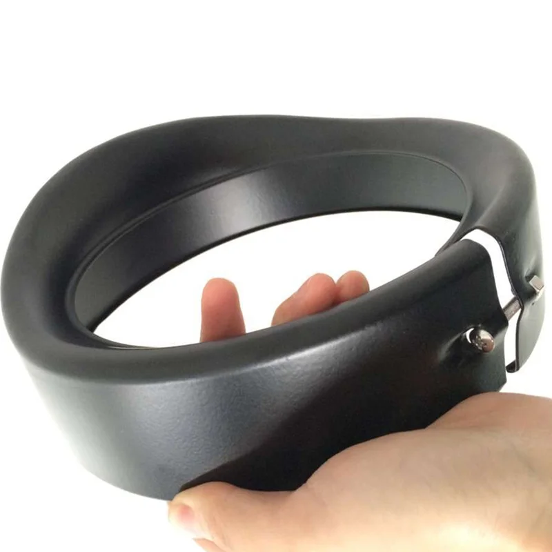 7 inch Black/Chrome Visor Style Headlamp Trim Ring for harley fit Fat