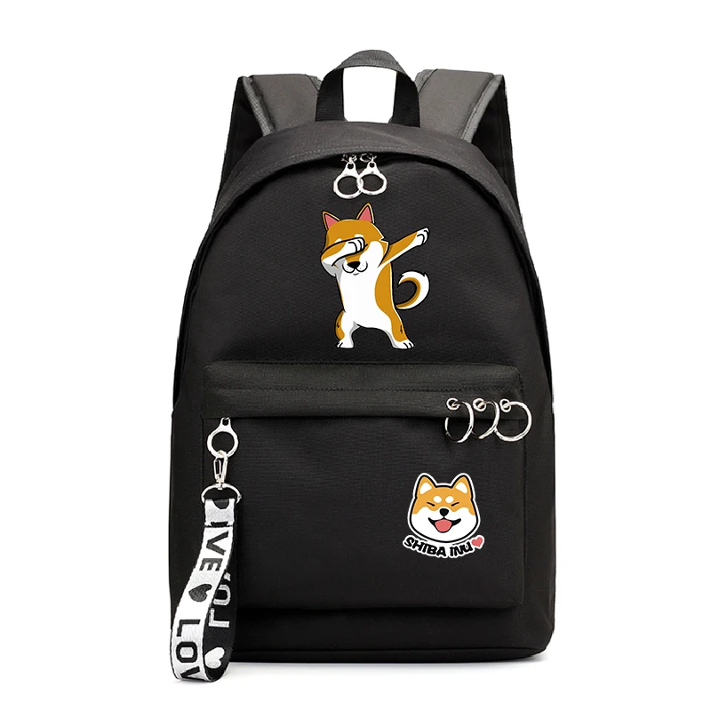 

Shiba Inu Backpacks Girls Unicorn Shiba Inu Backpack Student Bookbag Shoulder Bag Lady Travel Laptop Bagpack Pink Black Mochilas