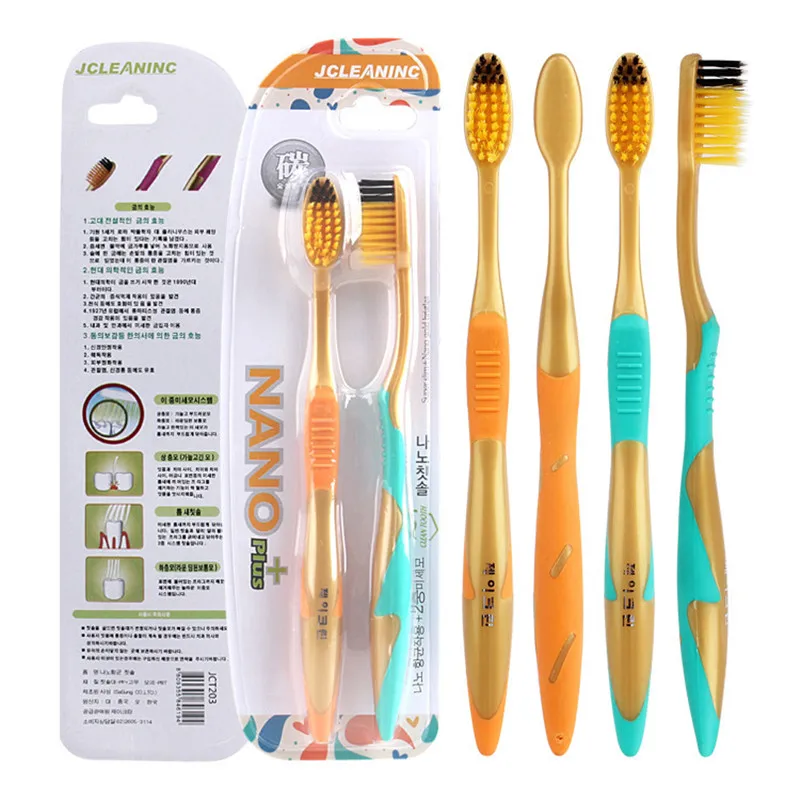 2pcs/lot Nano Professional Adults Toothbrush Take Good Care of Your Tooth Oraladult toothbrush