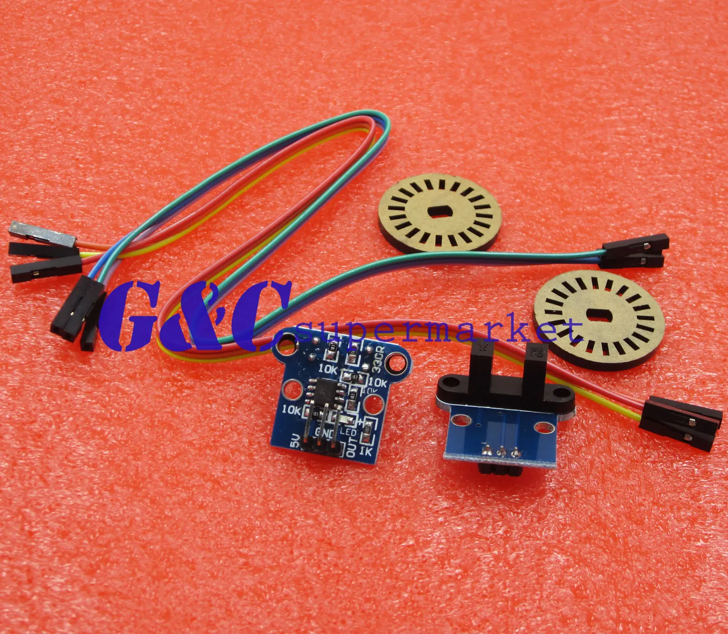 HC-020K Double Speed Measuring Sensor Module + Photoelectric Encoders Kit