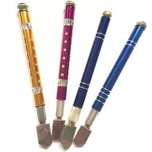 1 шт. профессиональная заполненная маслом бутылка из карбида вольфрама стеклорез режущее колесо металлическая головка рукоятки Алмазный ручной инструмент цвет случайный