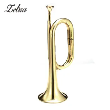 

Zebra 1Pcs 31cm YueMing Copper Trumpet Bugle Many Cotton Packing High Quality For Trumpet Brass Musical Instruments