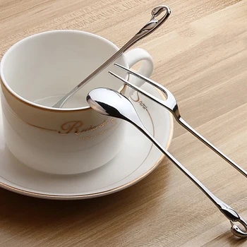 

Dinnerware Vintage Royal Style Carving Fork Xmas Spoon Small Dork for Sweet Snacks Cute Kitchen Accessories Restaurant Supplies5