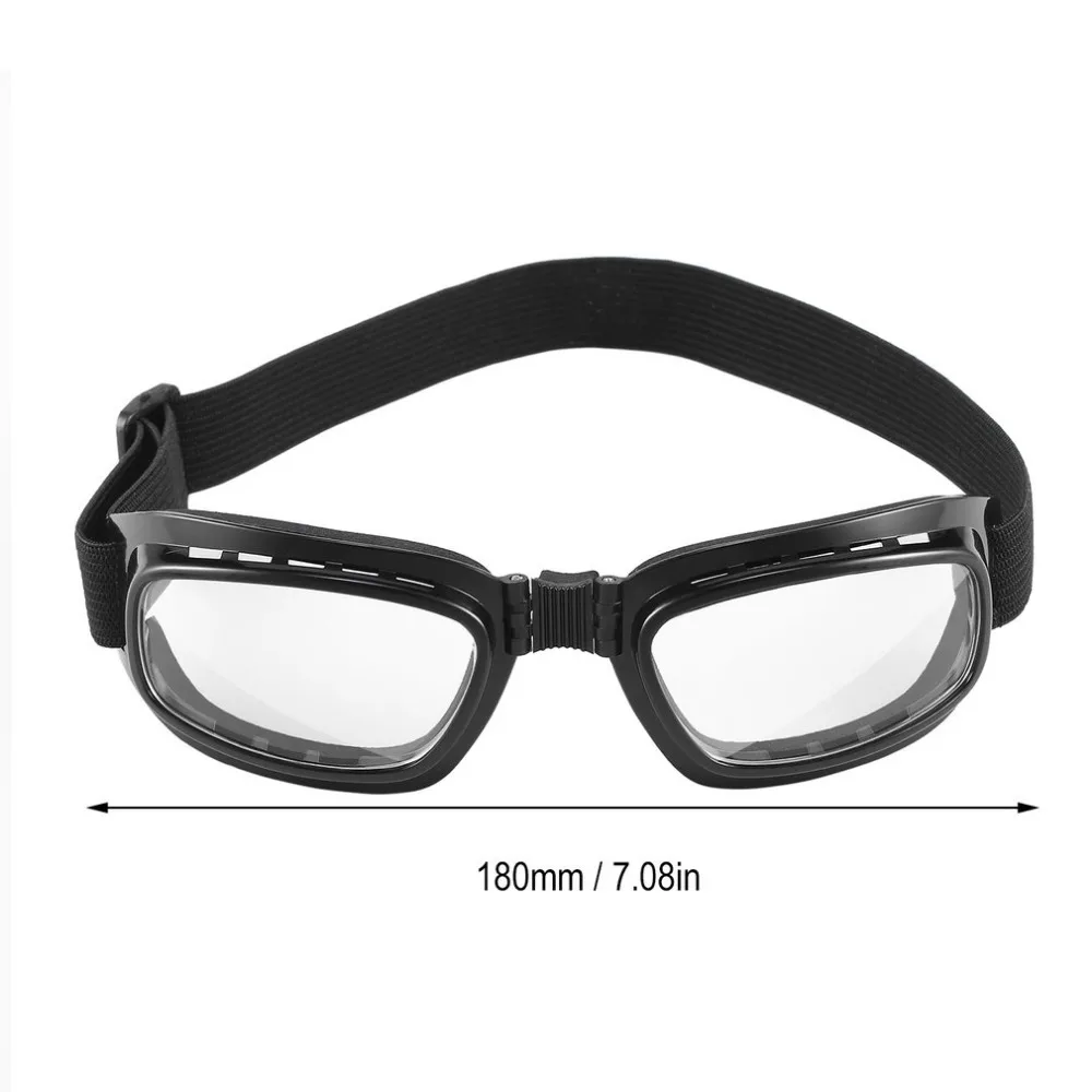 Пылезащитные предохранительные очки, складные винтажные мотоциклетные очки, ветрозащитные очки, очки для катания на лыжах, сноуборде, прозрачные гоночные очки