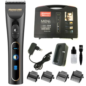 

110-240V Professional Electric Hair Clipper for Men Baby Rechargeable Salon Hair Trimmer Hair Cutting Machine LCD Power Display