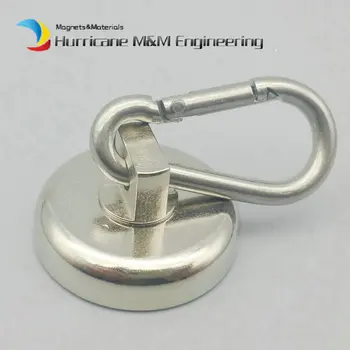 

Buckle Magnet Dia. 25mm Magnetic Pots with 360 deg. Rotatable Buckle Strong Lifting Magnet Neodymium Permanent Magnets 2-60 pcs