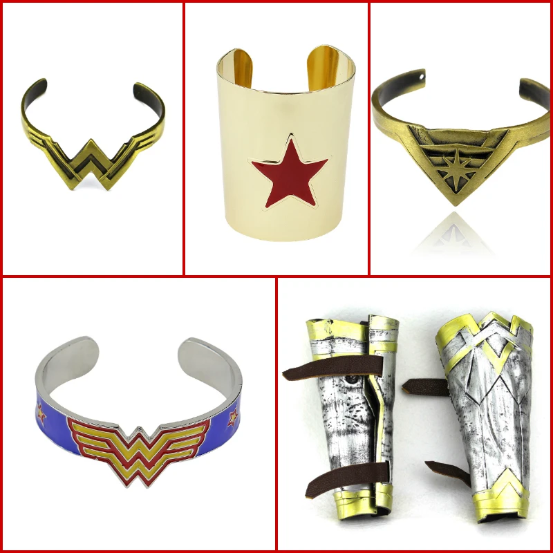 

Wonder Woman Movie Diana Prince Tiara Bangle Cuff Cosplay DC Comics WONDER WOMAN TIARA HAIR HEADBAND CROWN CUFF BRACELET