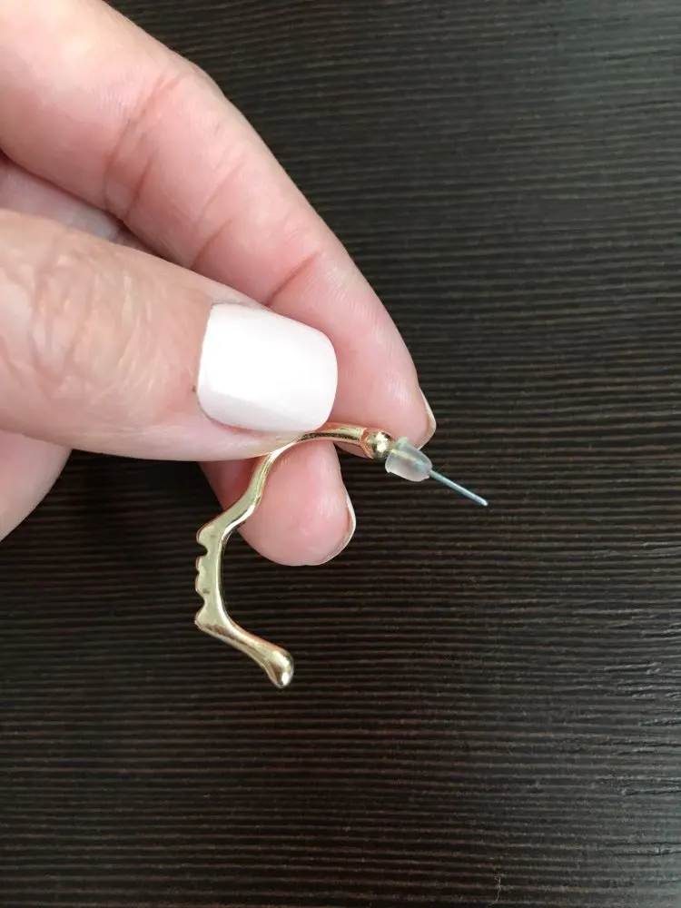 2018 Новый Книги по искусству Стиль золотой тон лица Контур серьги для Для женщин