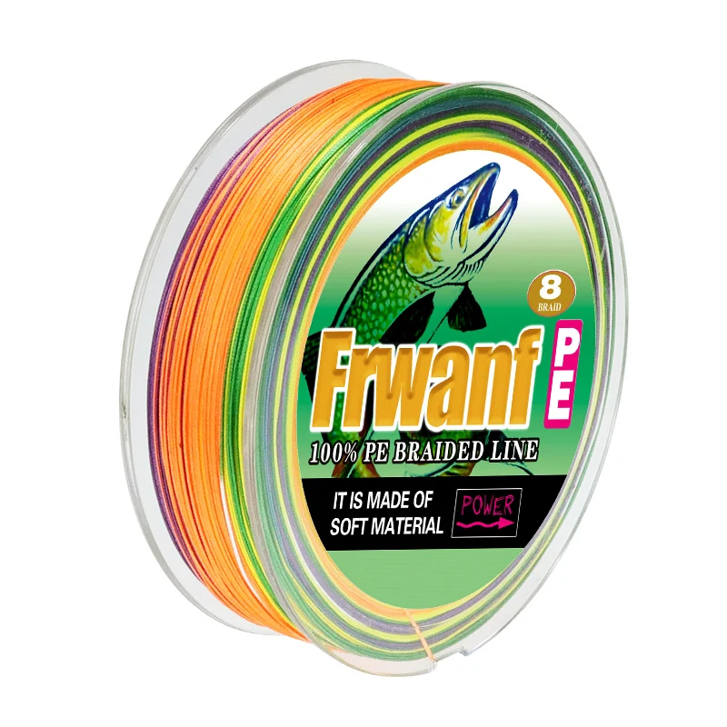 Рыболовная плетеная леска Frwanf x8 300 м 347 ярдов 8 нитей Мультифиламент PE 130 150 200 250 300LBS
