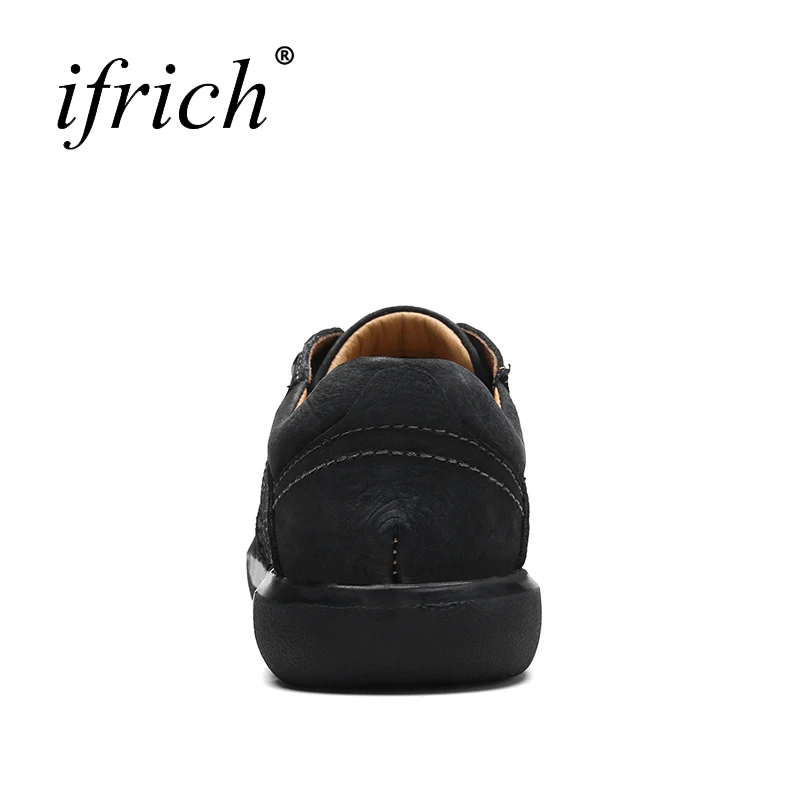 Printemps Hommes Décontractées khaki Automne Taille 11 En Chaussures Mode Sneakers Black Main Noir brown Cuir Véritable POXiuTZlkw