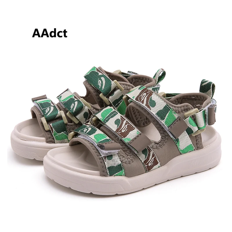 

AAdct 2019 summer baby sandals new fashion Brand baby shoes soft sole little girls boys beach sandals High-quality camouflage