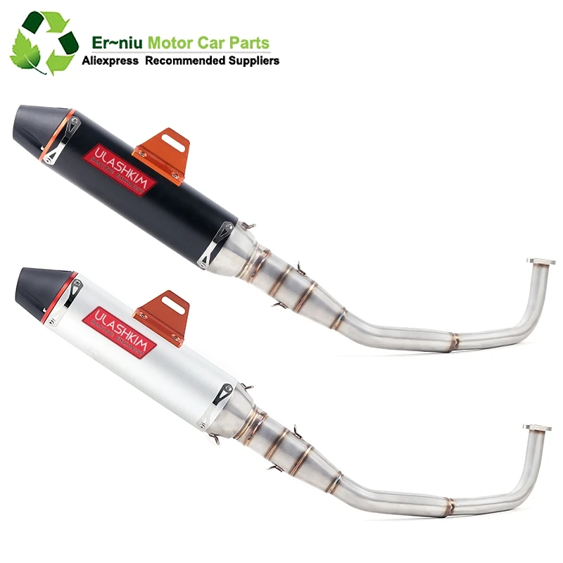 

SH150 SH 125 150I Motorcycle Exhaust Mascape Full System Slip-On Middle Link Pipe Muffler For Honda SH125 SH150i SH125i
