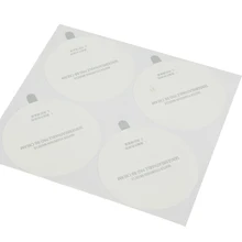 Заводская цена логотип личного брэнда трафаретная печать белый стикер на стену этикетки для ювелирных изделий