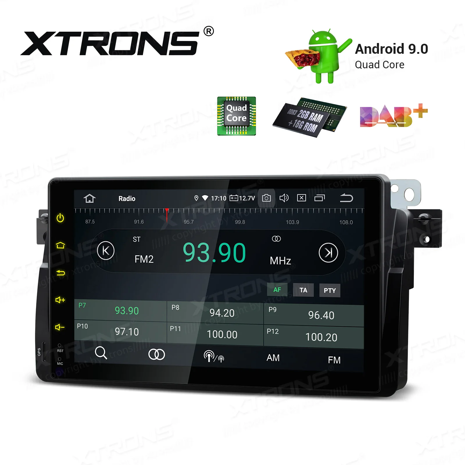 Top 9" Android 9.0 Pie OS Car Multimedia GPS Radio for Rover 75 1999-2005 with Professional Plug-and-Play Design for Power and Radio 4