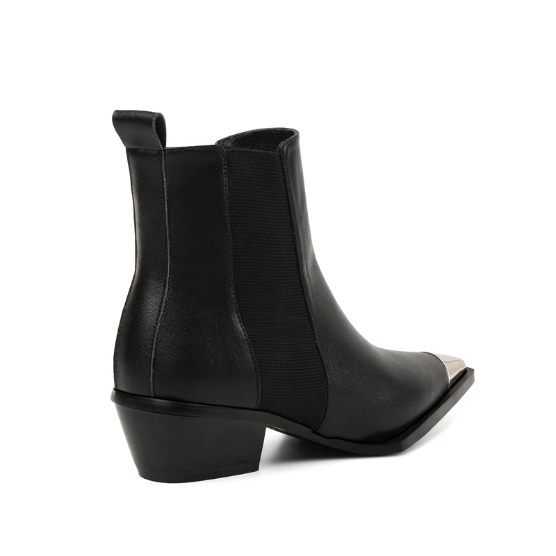 Doratasia/Новое поступление, распродажа, большой размер 43, женская обувь из натуральной кожи, ботинки челси, крутые ботильоны на необычном каблуке