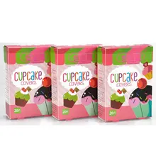 Free Shipping Waterproof Breathable 60 PCs/3Boxes Assorted Cupcake Bandages Cute Girls Hemostasis Adhesive Bandage Band aid