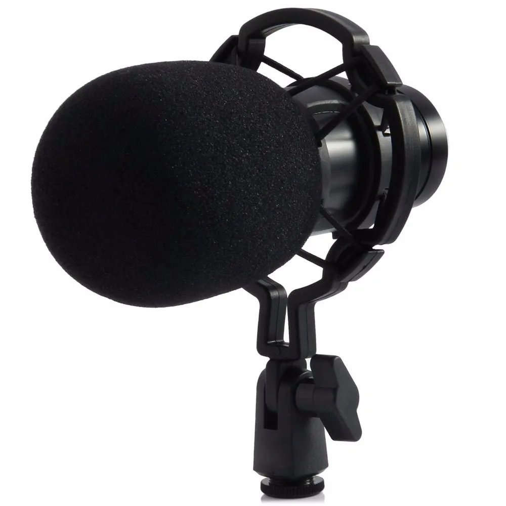 BM-800 конденсаторный микрофон Студийный звук вокальная Запись микрофон для вещания и студийный амортизатор радио микрофоны