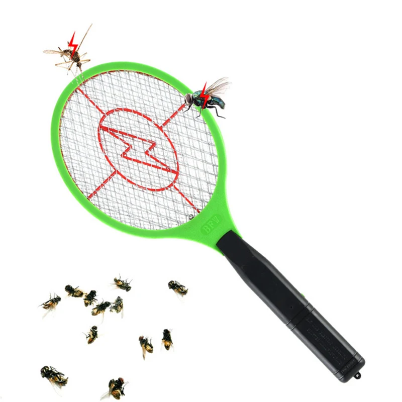

Summer HotOperated Hand Racket Electric Mosquito Swatter Insect Home Garden Pest Bug Fly Mosquito Zapper Swatter Killer
