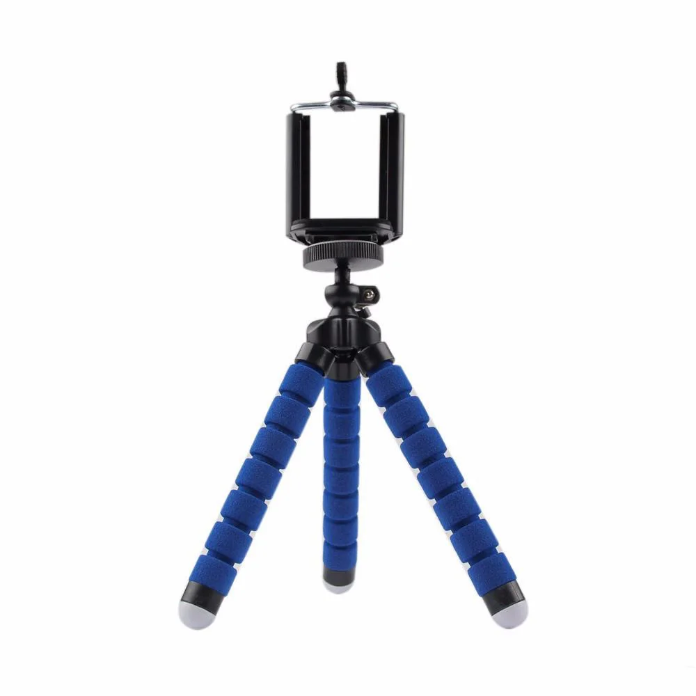 Mini Flexible Sponge Octopus Tripod With Phone Holder Stand Mount For Gopro Hero 4 3 3+ Phones Came