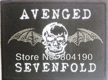 

AVENGED SEVENFOLD SKULL BAT Heavy Metal Band Music Iron On/Sew On Patch Tshirt TRANSFER MOTIF APPLIQUE Rock Punk Badge