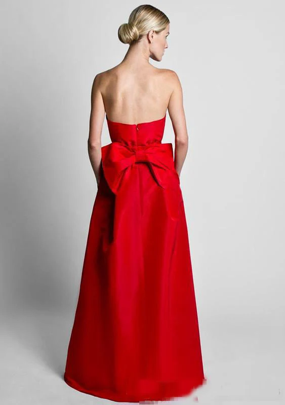 Women's Elegant Red Satin Jumpsuit Evening Dress with Detachable Skirt Sweetheart Neck Prom Celebrity Party Gown image 3